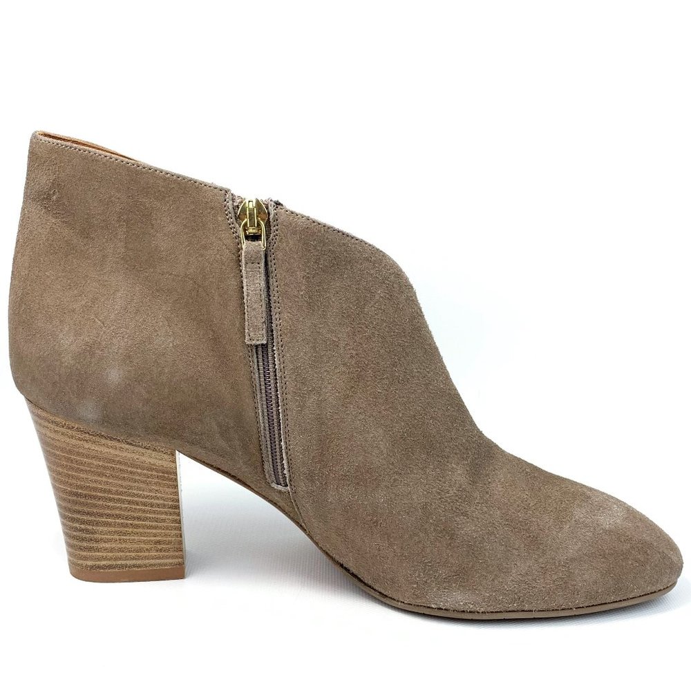 Aquatalia Emiliana Surplice Suede Ankle Booties - Picture 7 of 12